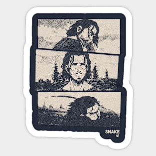 Snake Vinland Saga Gloomy Halftone Fanart Design Sticker